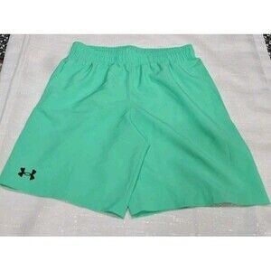 Under Armour Boys shorts NWT, Youth Sizes pockets, light green, 8 in. ins.
